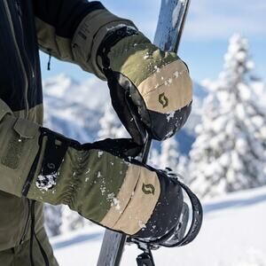 SCOTT Ultimate Hybrid Waterproof Ski Snowboarding Mittens –  Size M